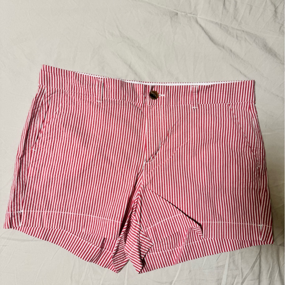 Old Navy Red and White Striped Shorts
